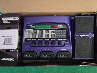 Digitech Vocal 300 modeling guitar foot pedal processor, manual A/C cord & box
