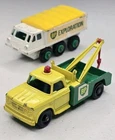 2 Matchbox Lesney BP Dodge Wreck Tow Truck & Alvis Stalwart 6x6 Vintage Original