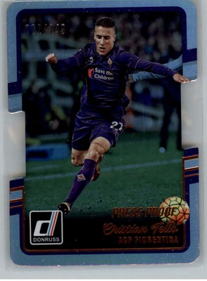 2016-17 Donruss Soccer Press Proof Die Cut Pick From List/Complete Your Set