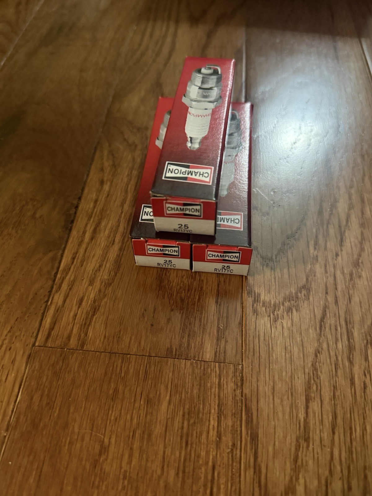 3 Champion Copper Spark Plugs 25 RV17YC