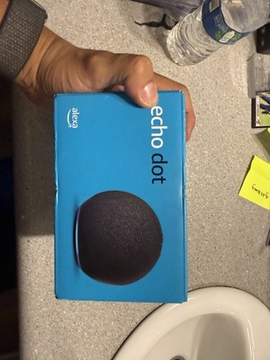 Amazon Echo Dot Black Smart Speaker w/ Alexa, Wi Fi/Bluetooth, 3.5mm, Voice