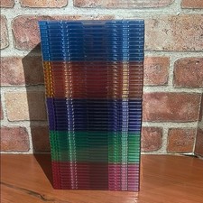 Staples 50 Slim CD Jewel Cases Colored New