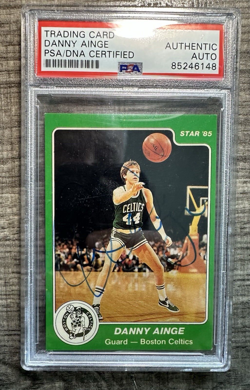 Danny Ainge Star 1984-85 Boston Celtics Ainge #2 Signed Autographed PSA