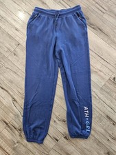 Athleta Girl Jogger Sweatpants Blue Graphic Sz 14 XL