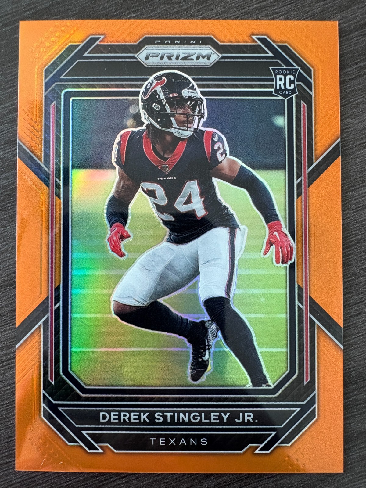 2022 Panini Prizm Derek Stingley Jr #369 Rookie RC Orange Prizm serial /249