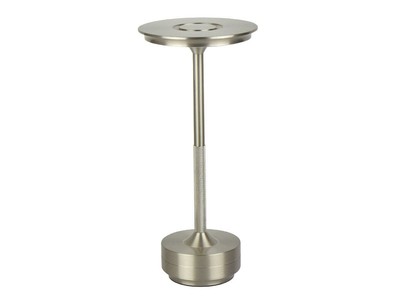 Wiederaufladbare Tischleuchte CAMELIA 2,5W 250lm CCT silber 4Ah USB Typ C