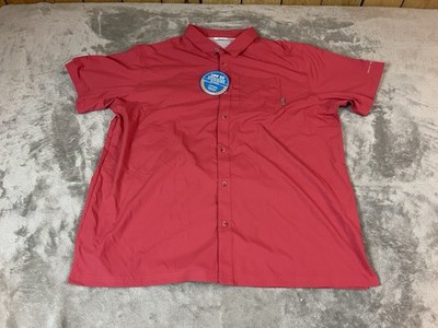 Columbia PFG Omni Shade Men s XXL Red Fishing Performance UPF 50 !! NWT