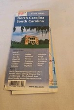 Vintage 2001 States Of North  South Carolina Official Road Map State Series