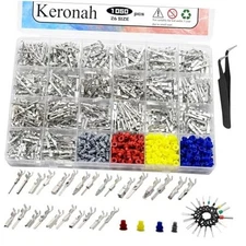 1050Pcs-26Type Auto Electric Connector Pins,1/1.5/1.8/2.2/2.8/3.5mm Male 