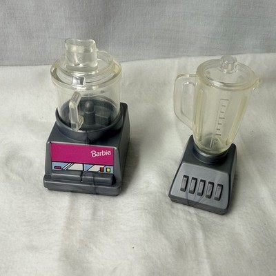 Barbie So Much To Do Kitchen Appliances Food Processor Blender Bundle W/ Lid 