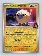 Pokemon Team Rocket's Mareep 072/182 Destined Rivals Common Reverse Holo LP