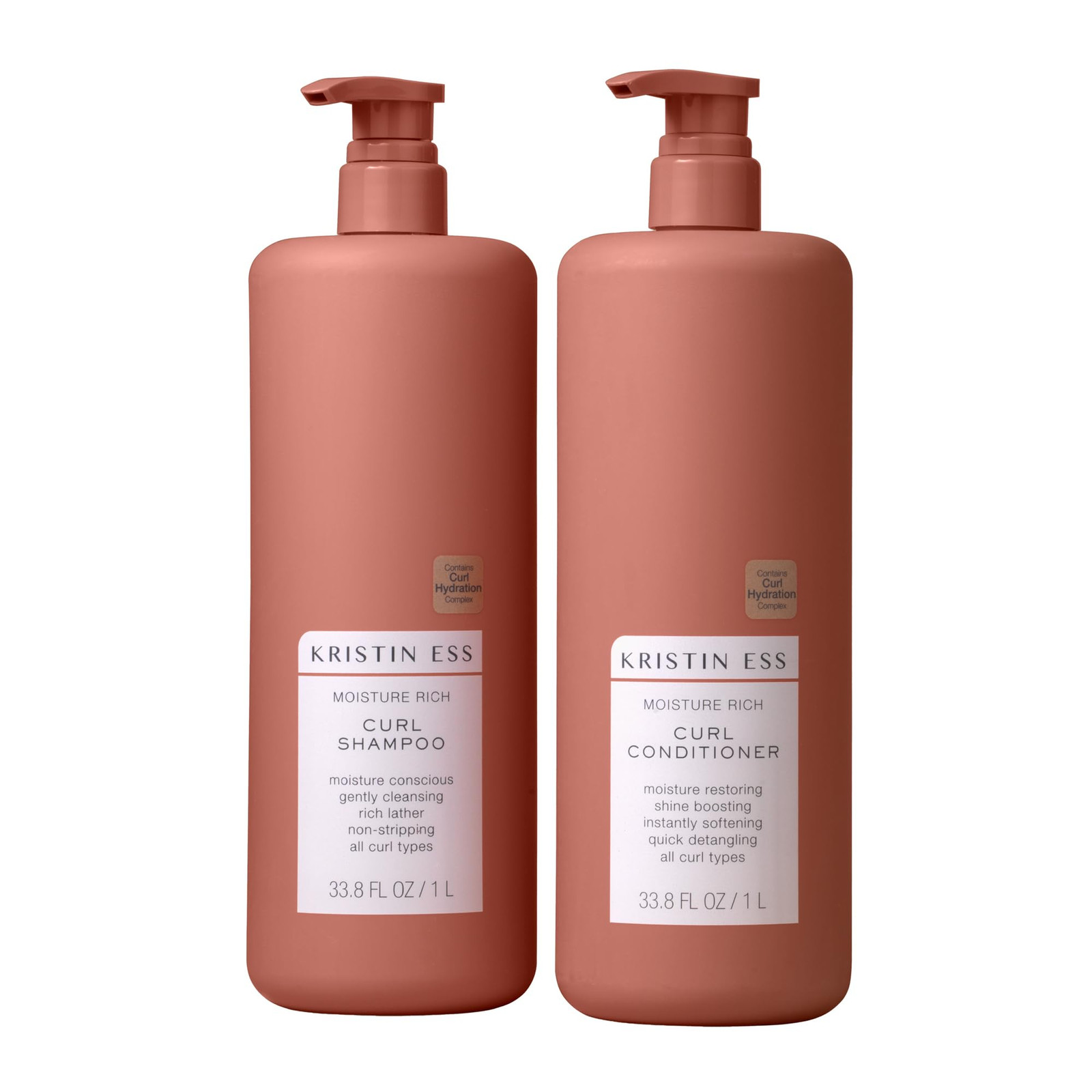 Curl Defining Shampoo and Conditioner Set for Moisturized Frizz-Free Hair