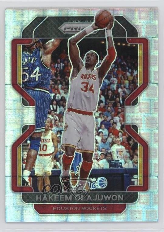 2021-22 Panini Prizm Premium Box Set Prizm 92/150 Hakeem Olajuwon #265 HOF 02v3