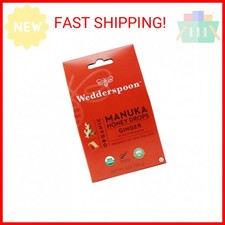 Wedderspoon Organic Manuka Honey Drops, Ginger  Echinacea, 20 Count Pack of 1 