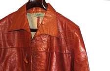 RARE, Dandy Kings road 1960s Leather toggle button fishing smock, Carnaby street