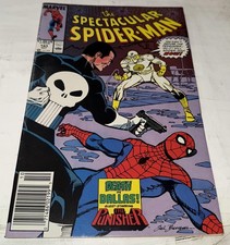 Vintage Marvel Spectacular Spider-Man Comic Book Death in Dallas Punisher Cover