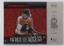 2023 Credentials Debut Ticket Access Horizontal Red 37/125 Elliot Desnoyers 00em