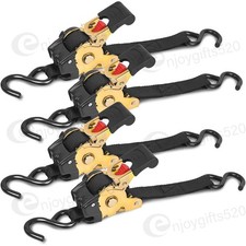 4 x Automatik Spanngurte mit Sicherung Ratschengurt Zurrgurt aufrollend Rollgurt