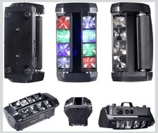 2X 8LED Spider Moving Head LED Stage Lighting Beam DJ Light Disco. Mini 8X5W.