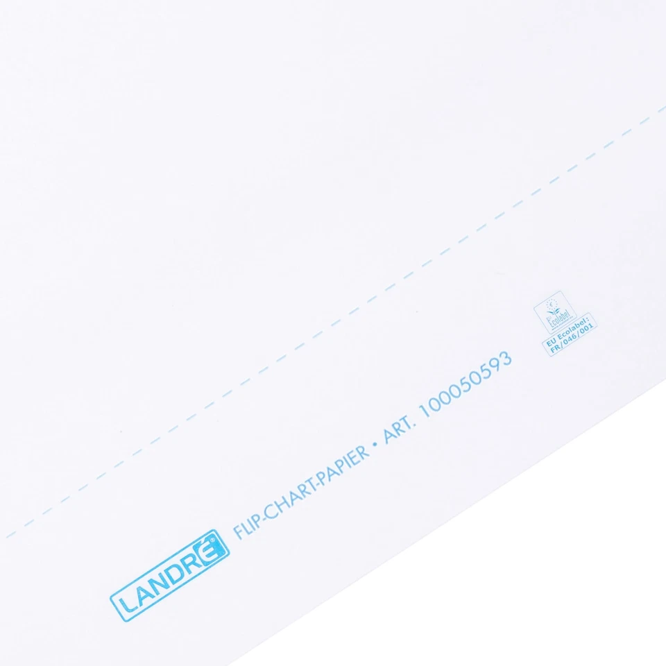 Flipchart-Papier recycling, blanko, mit 20 Blatt je Block, 6 fach Lochung, 5 ... - Bild 3 von 4