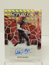 2020 Panini Mosaic - Scripts David Njoku #S49 (AU) Auto