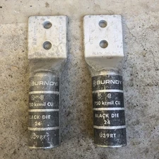 Lot Of (2) Burndy YA39-2TC38 For 750 KCMIL Copper Lugs