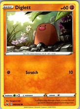 Diglett 092/202 Common SWSH01: Sword  Shield Base Set NM