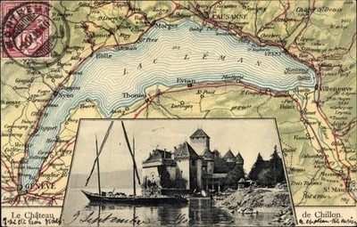Maps CPA Chillon Montreux Canton de Vaud, Chateau de Chillon - 3906449