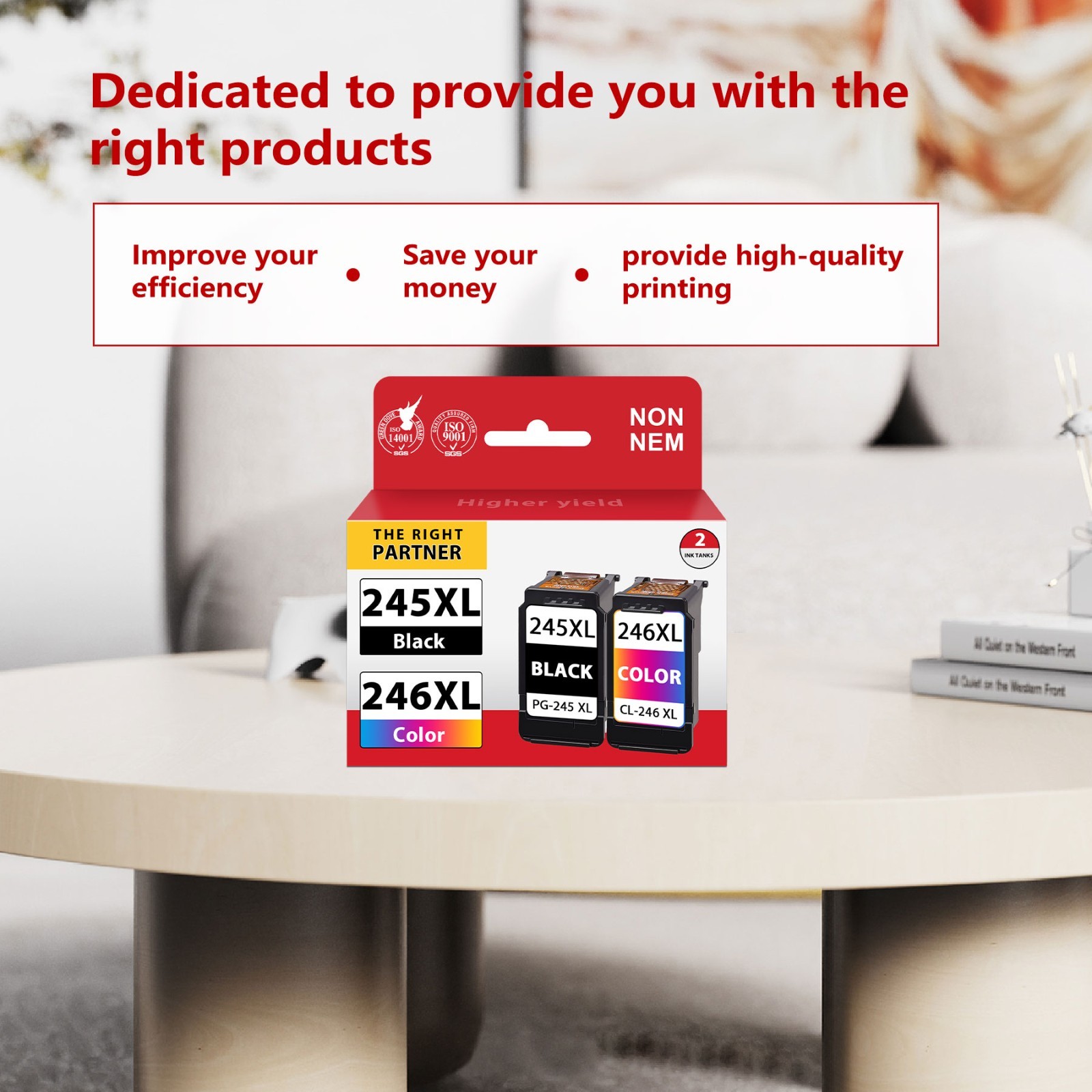 245XL 246XL  ink cartridge combo for Canon PIXMA TR4520 TS202 TS3300 MG2420