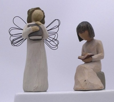 1999 Willow Tree Angel of Learning  and & 2003 Wisdom - Susan Lordi - Ships FREE