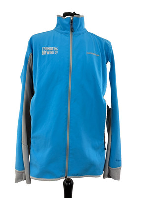 Patagonia Softshelljacke blau Polartec Windbloc Founders Brewing Co L 42 in