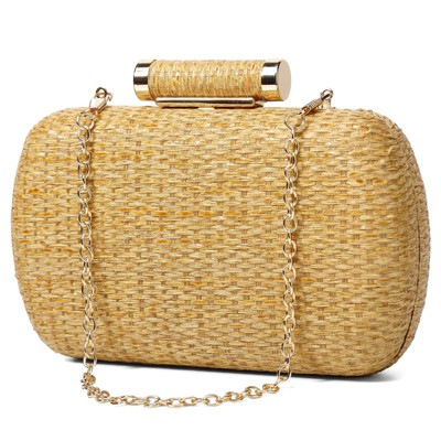 #ad #ad Straw Clutch Purse for Women Hand Woven Wicker Evening Handbag Raffia Party...