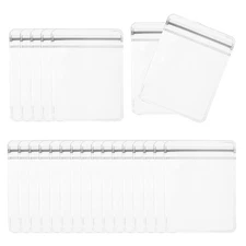 Jewelry Anti Oxidation Bag, 100 Pcs PVC Zipper Bags 2.76 x 3.94 inch, Clear