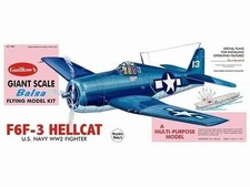 Guillow's Grumman F6F-3 Hellcat Balsa Wood Model Airplane Kit GUI-1005