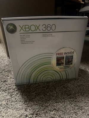 Original Xbox 360 Console Bundle FULLY Complete In Box - Wrapping + Inserts - 