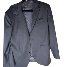 Brooks Brother 1818 Milano Dark Gray Suit Size 41 Rg 35