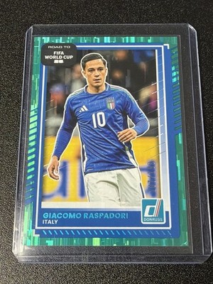2025-26 Panini Donruss Road to FIFA World Cup 26' Giacomo Raspadori Teal #/199