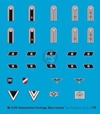 Peddinghaus 116 120mm German Panzertruppe Uniform Insignia Rank Patches 4191 Peddinghaus 116 120mm German Panzertruppe Uniform Insignia Rank Patches 4191