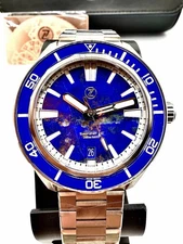 Zelos SWORDFISH 40mm AUTOMATIC Bespoke Limited Edition 50 Made Lapis Dial! BNIB