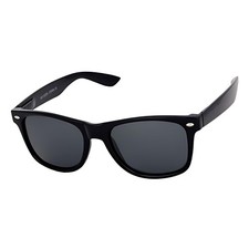 Polarized Black Sunglasses Men Women Classic Retro Style Spring Hinges UV400