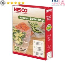 Vacuum Sealer Bags 11x16 Gallon Size 50 Count Heavy Duty Food Storage Odor Proof