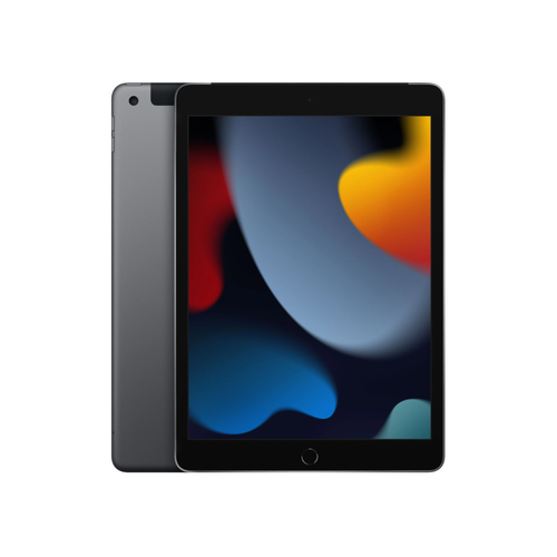 Apple iPad 9 (2021) 256GB WiFi + 4G spacegrau Tablet iOS 10,2 Zoll - SEHR GUT - Bild 1 von 4