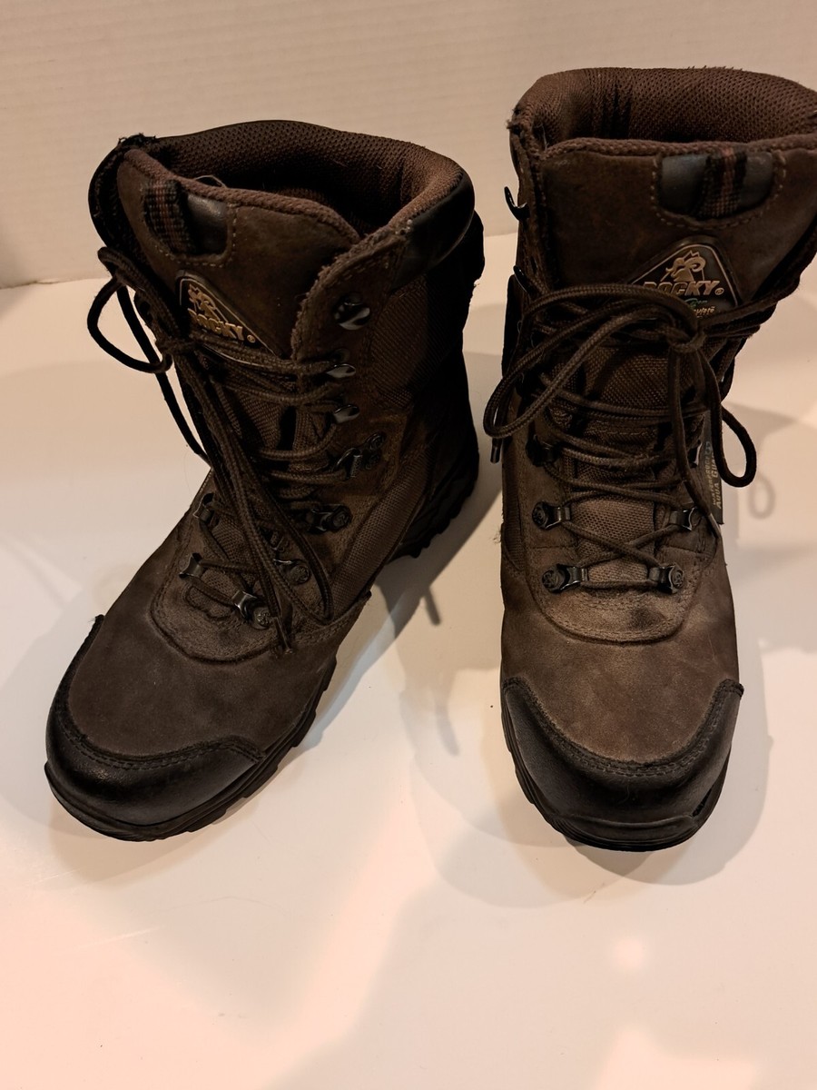 Timber Wolf hunting boots weatherproof Men\'s size 10 Rocky Gear Timberwolf Brown Leather Waterproof Hunting Boots  main image 3