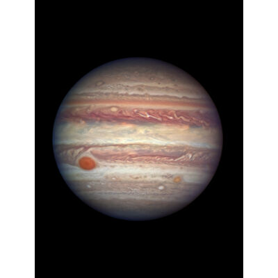 Hubble Weltraumteleskop Nahaufnahme Porträt Jupiter roter Punkt Wandkunstdruck 18 x 24 Zoll