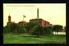 Washington DC postcard Bureau of Engraving & Printing Vintage