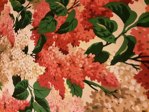 Vtg 1994 Cyrus Clark Co. Upholstery Fabric Floral Cotton "MONTAIGNE" 3/4 yd x55" - Picture 4 of 8