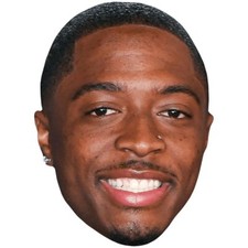 Quinyon Mitchell Smile Celebrity Mask, Flat Card Face, Fancy Dress Mask