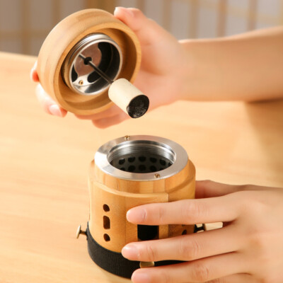 1pc Moxibustion Box Smokeless Portable Moxa Bamboo Anti-scald Wormwood Box艾灸艾条艾草