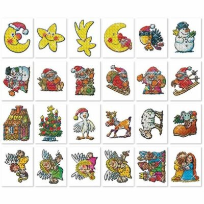 24 FENSTERBILDER WEIHNACHTEN Fensterbild Sticker Deko Kinder Fenster Lutz Mauder