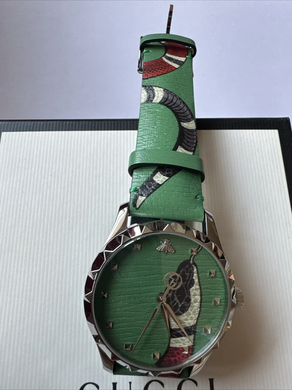 Gucci YA1264081 G Timeless Montre Bracelet Femme   Vert   Auth 100%